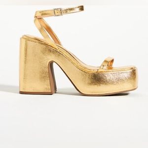 Intentionally Blank Look-a-like Gold Heel